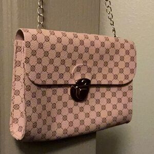Elegant Pink Patterned Women's Bag